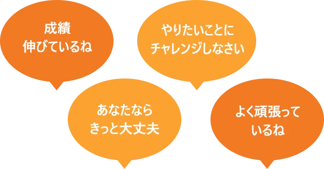 成績伸びているね やりたいことにチャレンジしなさい あなたならきっと大丈夫 よく頑張っているね