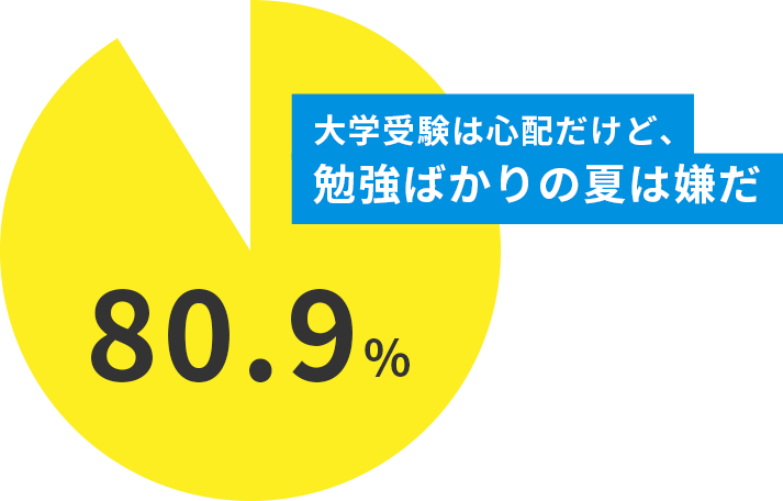 大学受験は心配だけど、勉強ばかりの夏は嫌だ